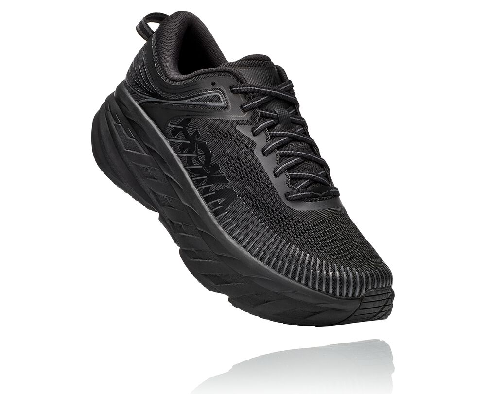 Hoka One One Bondi 7 Ortopediska Skor Herr Svarta - SE-3603267